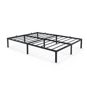 Struttura Letto Pieghevole in Metallo Rete a Doghe 140x200 cm Nero Letto per Ospiti 9 Gambe 20 Doghe