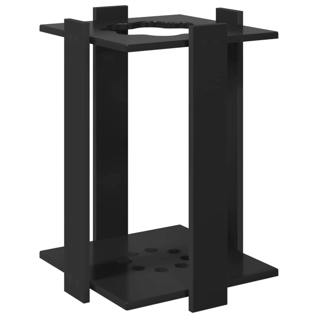 Supporto per stecche da biliardo Legno ingegnerizzato Nero 8006783