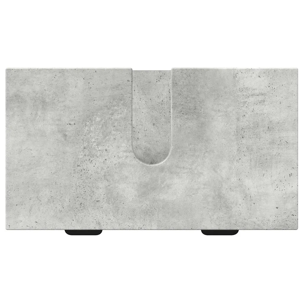 Set di mobili per il bagno con cassetto 3 pcs Grigio cemento 3393106