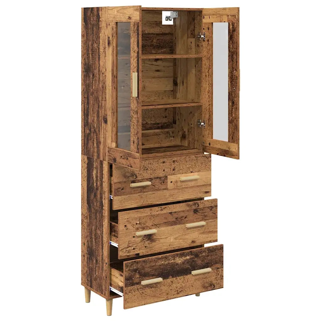 Credenza con cassetto Legno vecchio 69,5 x 34 x 180 cm 3415775