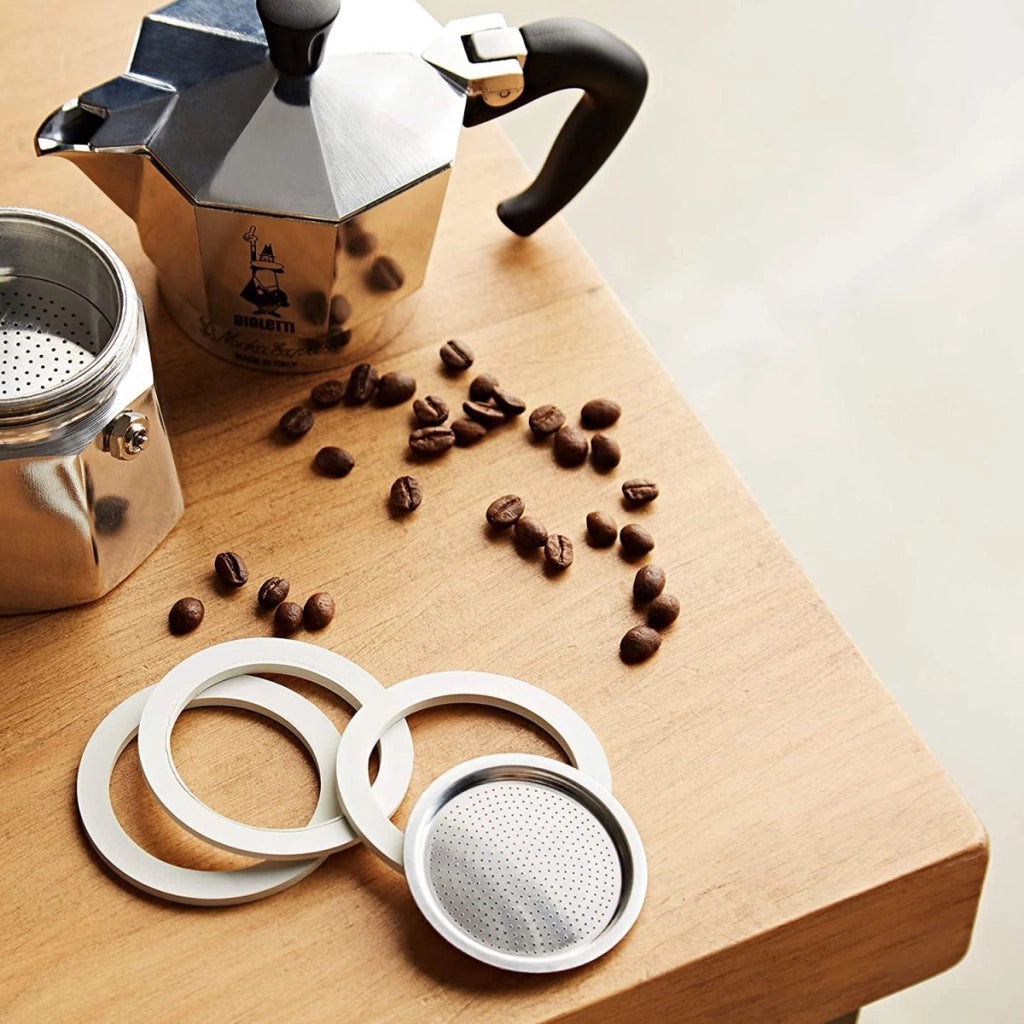 FILTRO E GUARNIZIONI PER CAFFETTIERA 3 tazze