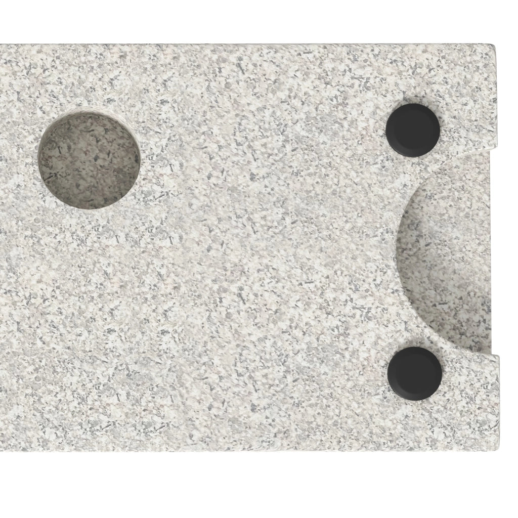 Base per ombrellone in granito 25 kg ¨C zephmum ¨C Grigio, per pali ?32/38/48 mm