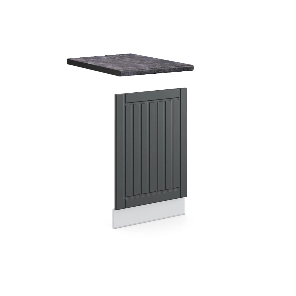 Pannello frontale Fame-Line Antracite rustico/Bianco 45 cm, PL Antracite Vicco