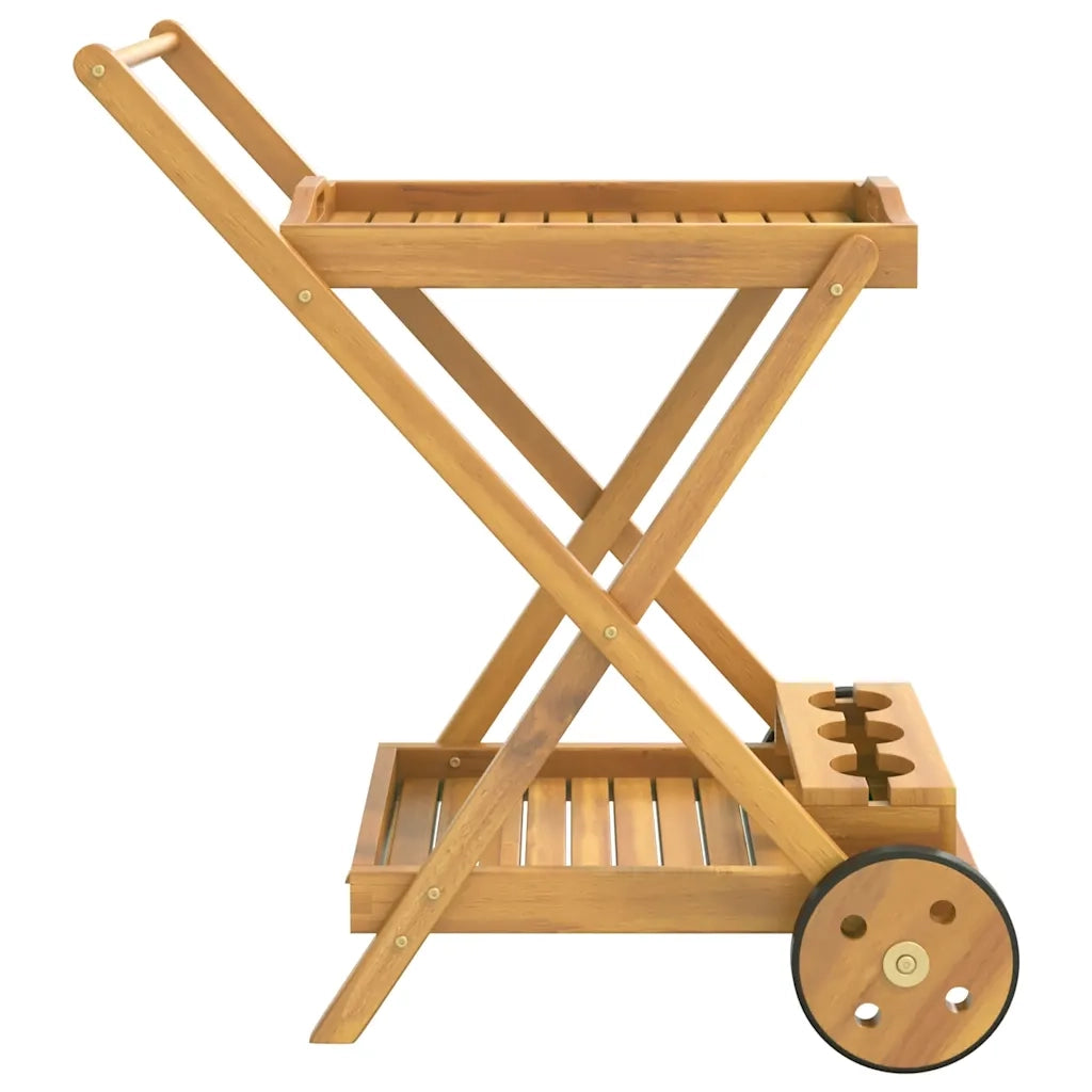 Carrello da Tè 54x87x90 cm in Legno Massello di Acacia 319424