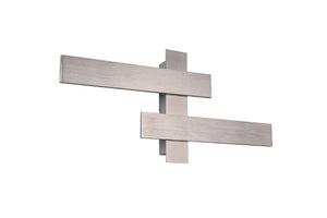 Applique da Interno a LED in Metallo Nickel Opaco