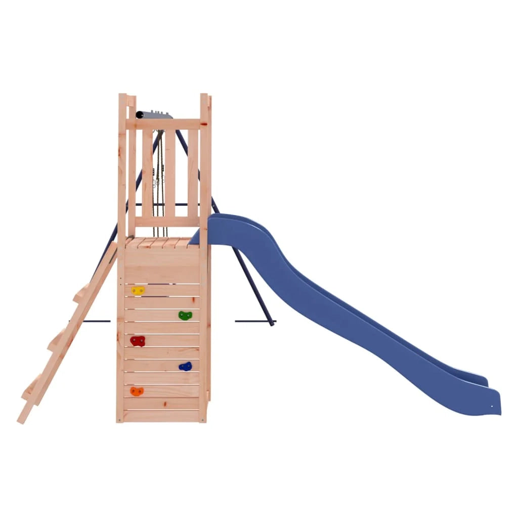 Altalena parco giochi da esterno scivolo altalena robusta giochi da giardino 308 x 321 x 169 cm legno massello di abete Douglas 02_0004627
