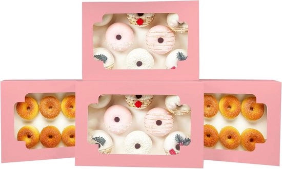 Scatola di biscotti automatica con finestra rossa 3048 x 2032 x 635 mm 6 pezzi - due applicazioni 1 secondo piegatura scatola per confezionamento (32 x 8 x 25 pollici)