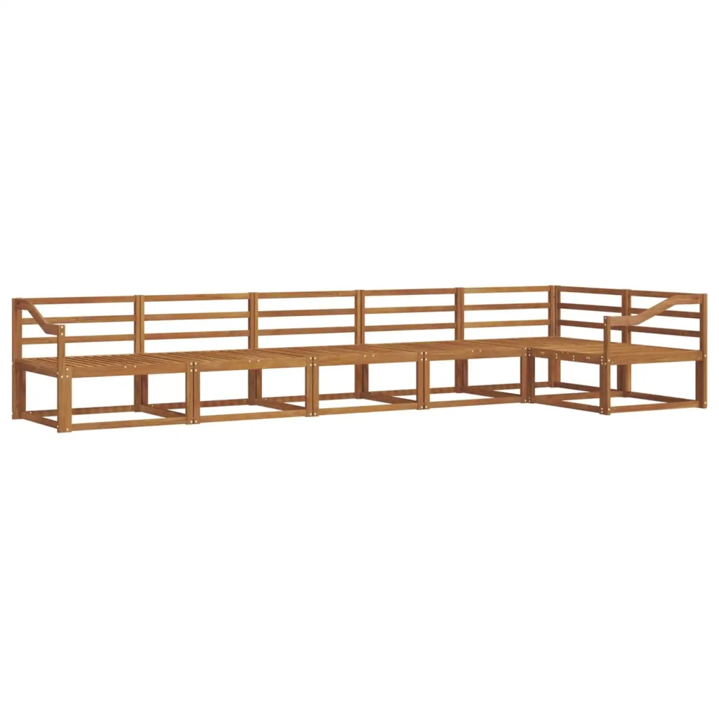 Set di divani da esterno 6 pcs Naturale