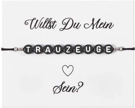 Set di regali con testo "Vuoi farmi da testimone" - Set di regali - Sacchetto di organza - Domande di testimonianza - Idee regalo per amici - Materiale plastico - 18 x 13 cm
