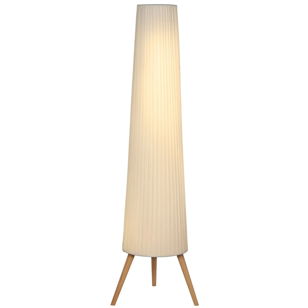 Lampada da terra ¨C zephmum ¨C Bianco, Legno, 46x46x153 cm