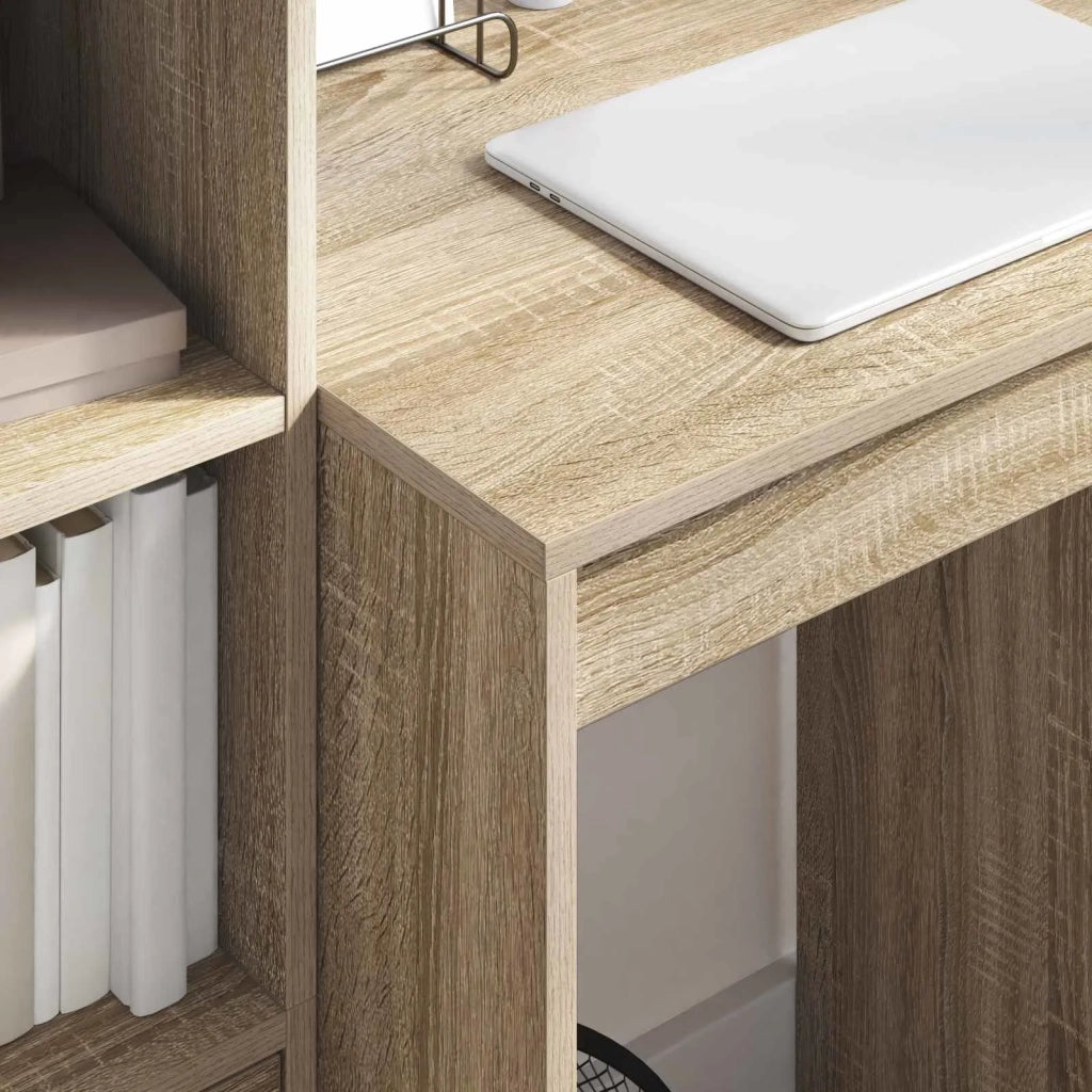 Scrivania con cassetto con lo scaffale 2 pcs Rovere Sonoma 3337339