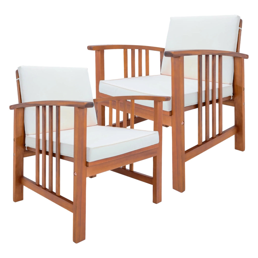 Set di mobili da giardino 4 pezzi in legno di acacia beige naturale 03_0010526