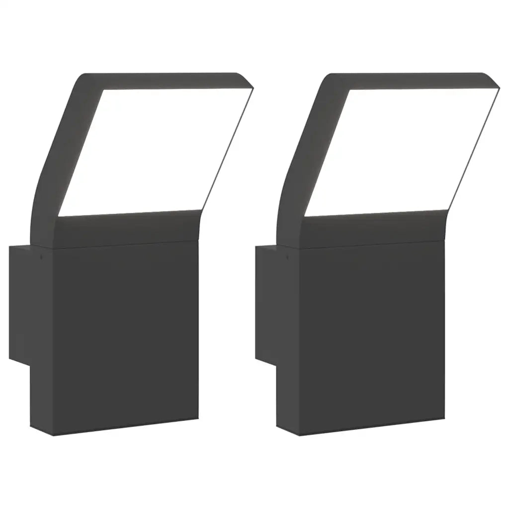 Applique per Esterni con LED 2 pz Nere Alluminio Pressofuso CFW6696738