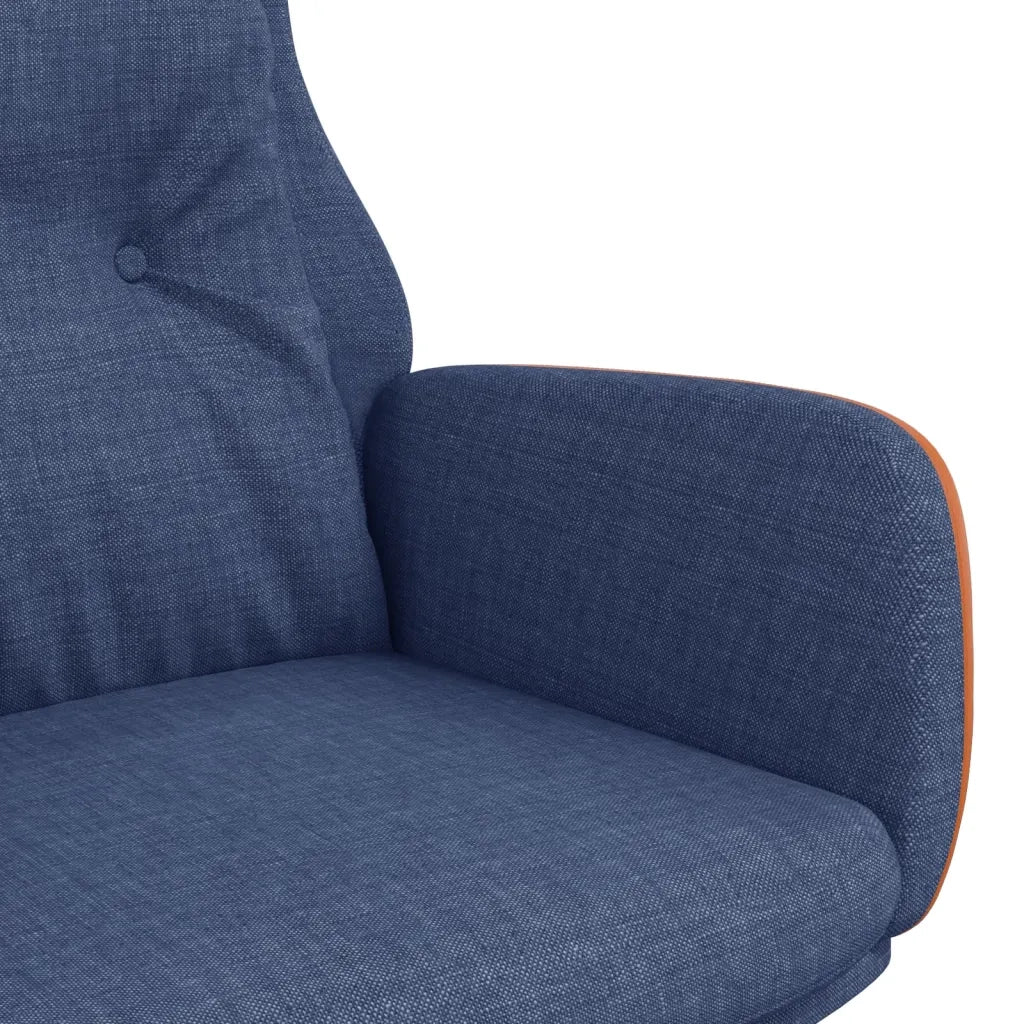 Poltrona Rilassante Blu in Tessuto e PVC cod mxl 7548