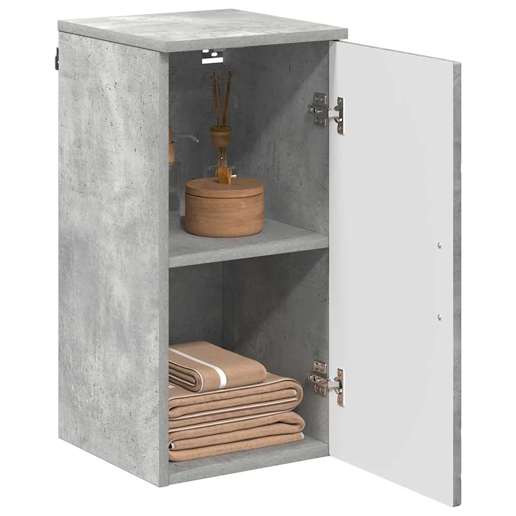 Mobile da Bagno con porta Grigio cemento 30 x 31,5 x 61 cm 883347