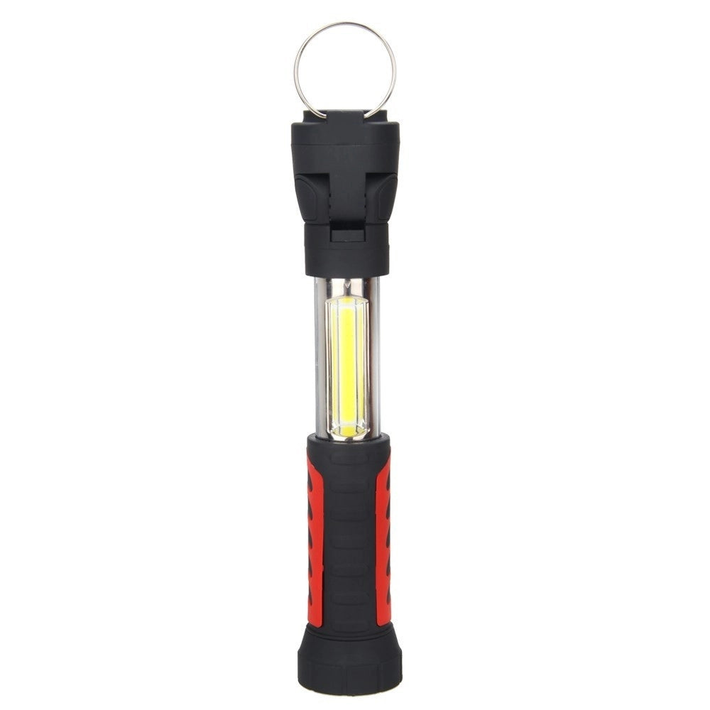 Trade Shop - Torcia Lampada Portatile Ricaricabile Led Strip Cob Base Calamitata Allungabile -