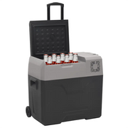 Borsa Frigo con Manico e Ruote Nera e Grigia 40 L Polipropilene CFW7809126