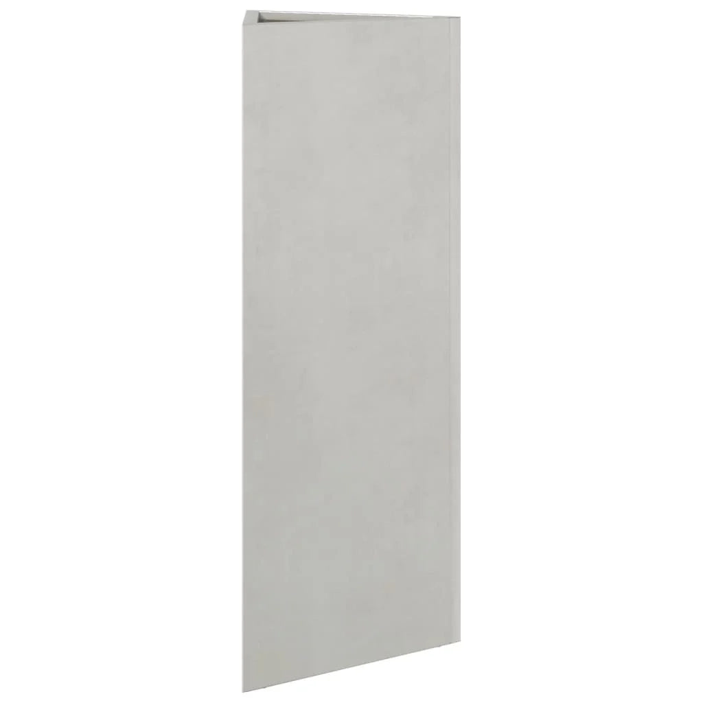 Fioriera rialzata per piante fiori giardino terrazze set da 2 triangolare 30 x 26 x 75 cm acciaio inox argento 02_0039097
