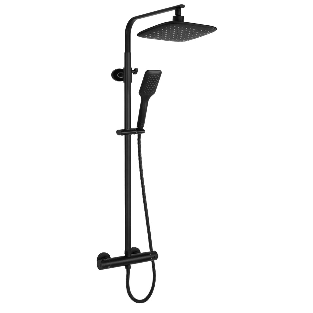 Set Doccia Da Incasso Rea Tom Black