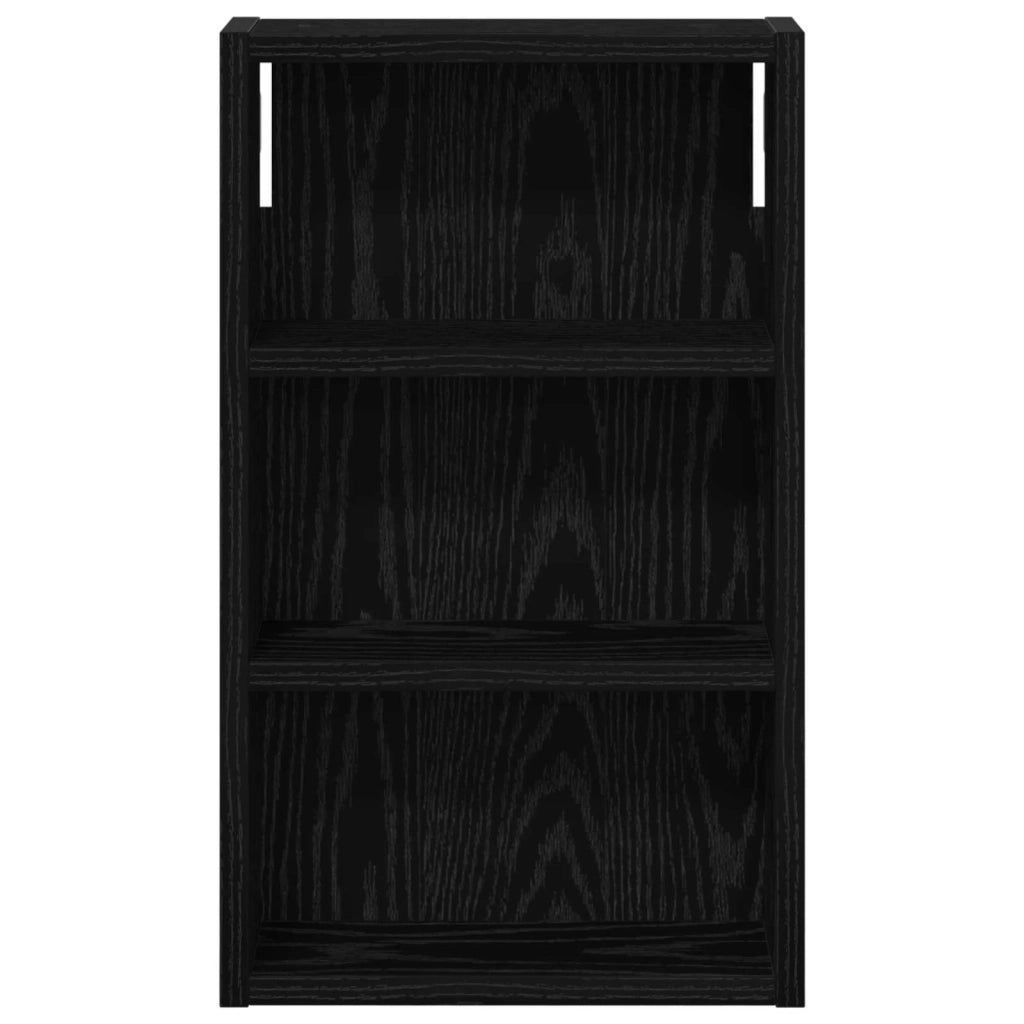 Armadio da bagno a muro Rovere Nero 30 x 10 x 50 cm