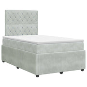 Letto box spring con materasso Grigio Chiaro 120 x 190 cm 3454559