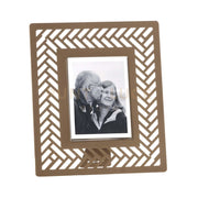 Portafoto di design Milleintrecci piccolo Oro laccato