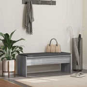 Panca per ingresso con cuscino-Sgabello-Panca da Corridoio Grigio Sonoma 103 x 38 x 40 cm