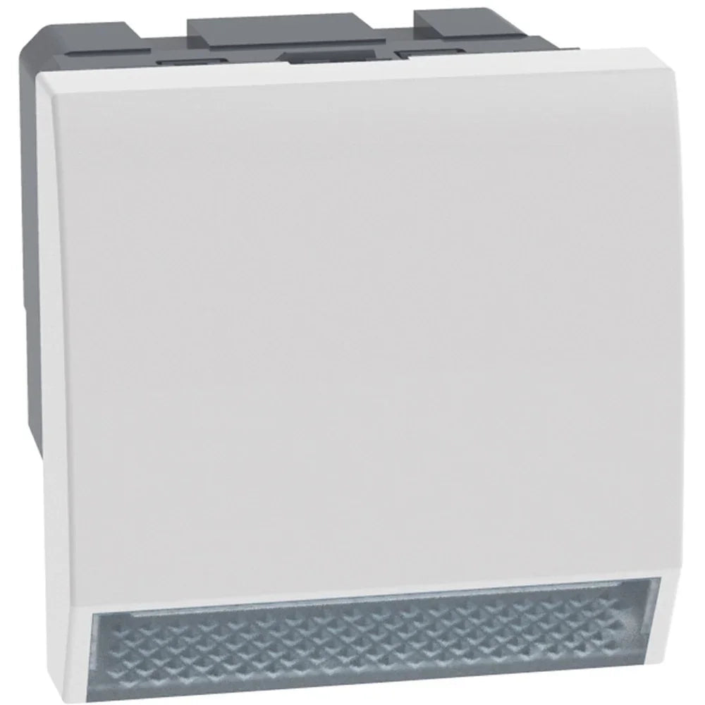Segnapasso con led luce bianca Bticino MatixGO 12V 2 modulo bianco JW4382