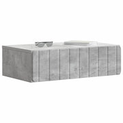 Tavolino da Parete Laterale | Tavolo laterale | Tavolino Grigio Cemento 59 x 34,5 x 17 cm