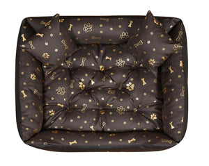 AIO FACTORY 130x105 Cuccia per cani impermeabile Golden Bones Cuscino per cani