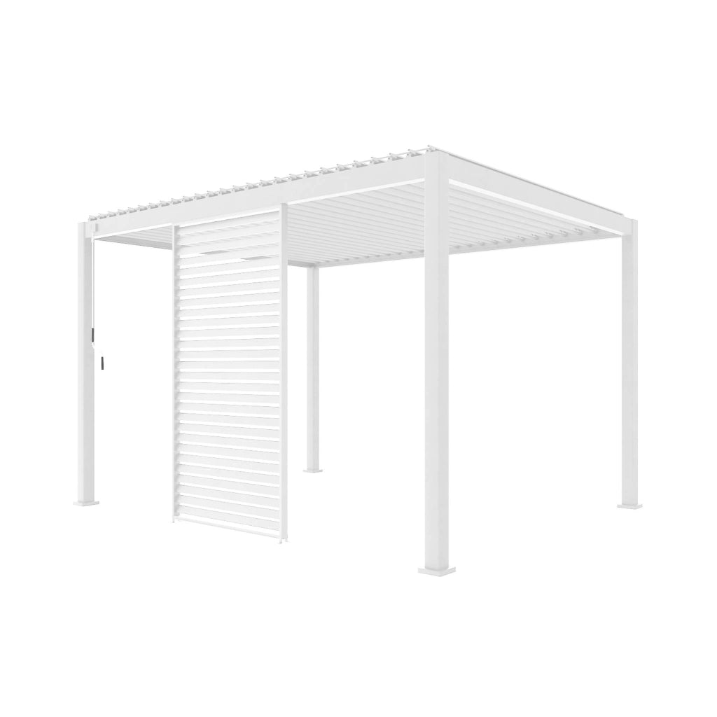 Persiana in alluminio da 1.3m per pergola a lamelle triomphe, bianco
