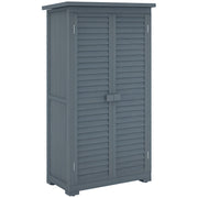 Casetta Giardino in Legno ¨C zephmum ¨C Grigio 87x46.5x160cm