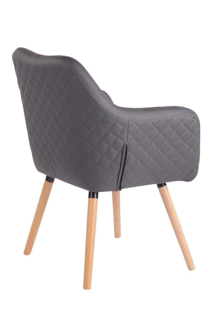Poltroncina Design Gent In Similpelle natura,grigio
