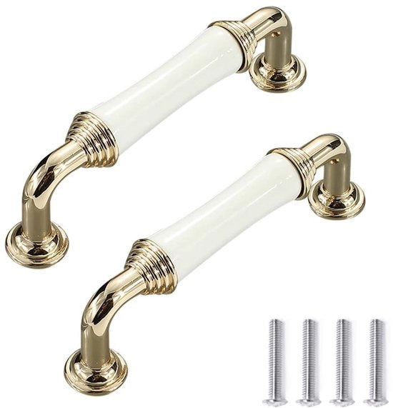 Maniglioni per Cucina/Lavanderia in Stile Antico - Pomo per Cassetta - Maniglie per Mobili - 96mm - Presa Comoda e Fissa