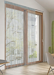 Tenda Antimosca Antirumore Caduta Pannello Porta Finestra Casa Multistring Silver - 100x200 - Grigio