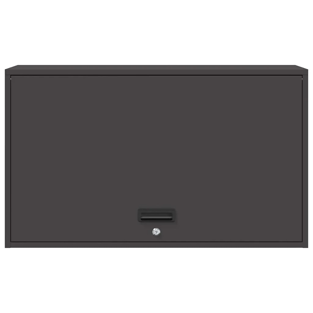 Armadio a muro per garage Nero 90 x 40 x 53 cm