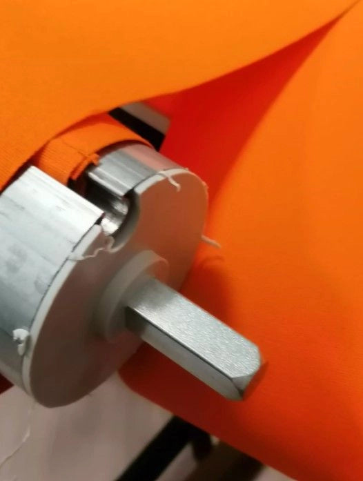 Calotta con perno quadrato per rullo tende da sole <i>(1 pezzo)</i> - Calotta per rullo 70mm - Colore grigio 7035