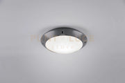 CAMARO PLAFONIERA DA ESTERNO METACRILATO ANTRACITE D. 26CM IP54 1 LUCE ATTACCO E27