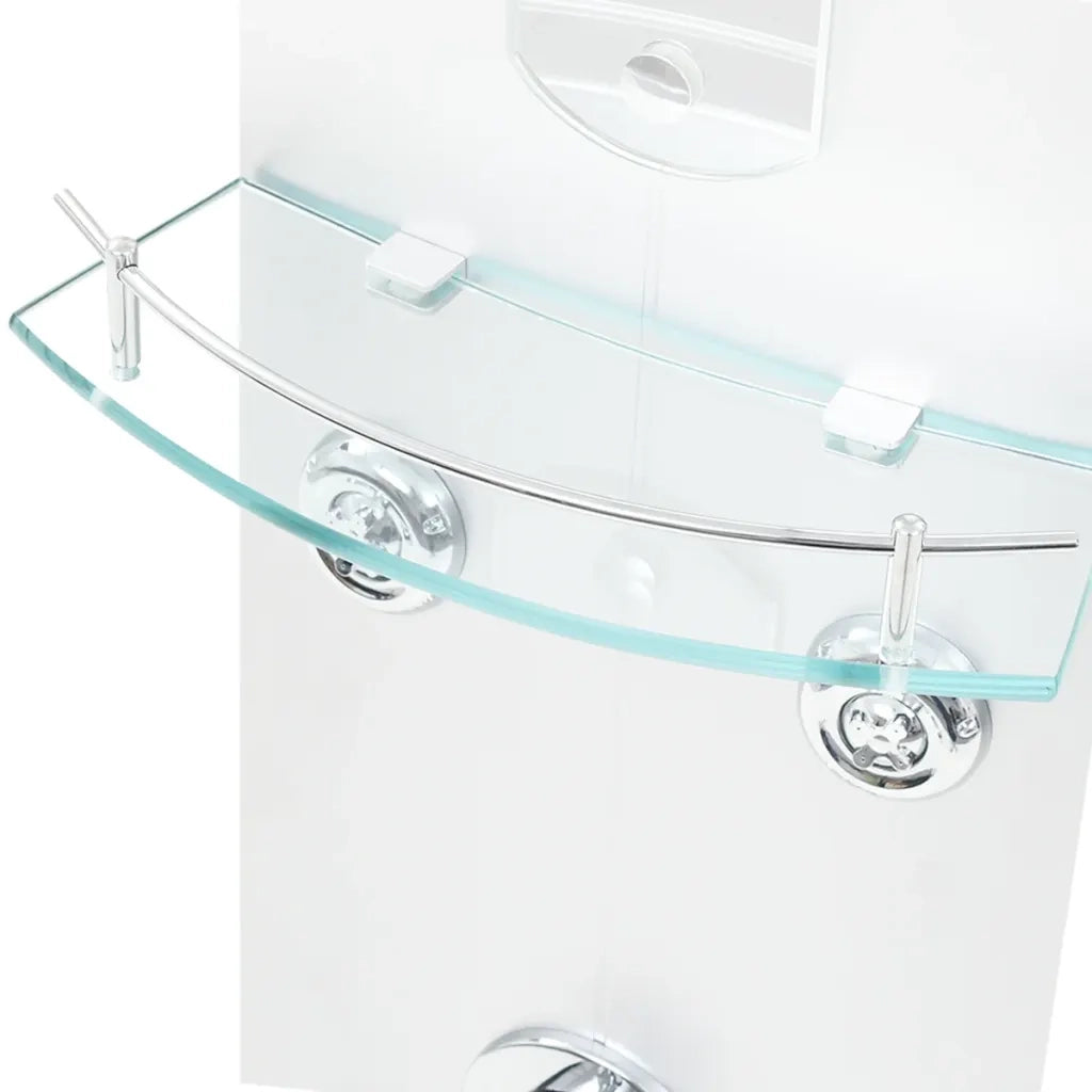 Pannello Doccia 25x43x120 cm Argento CFW9245648
