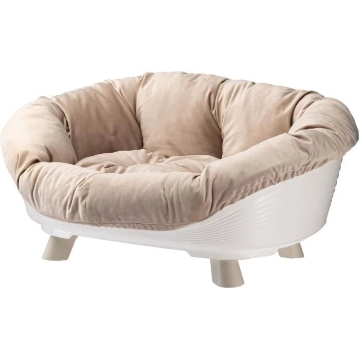 Cesto - FERPLAST - DIVANO TRONO 6 - Con cuscino - Bianco