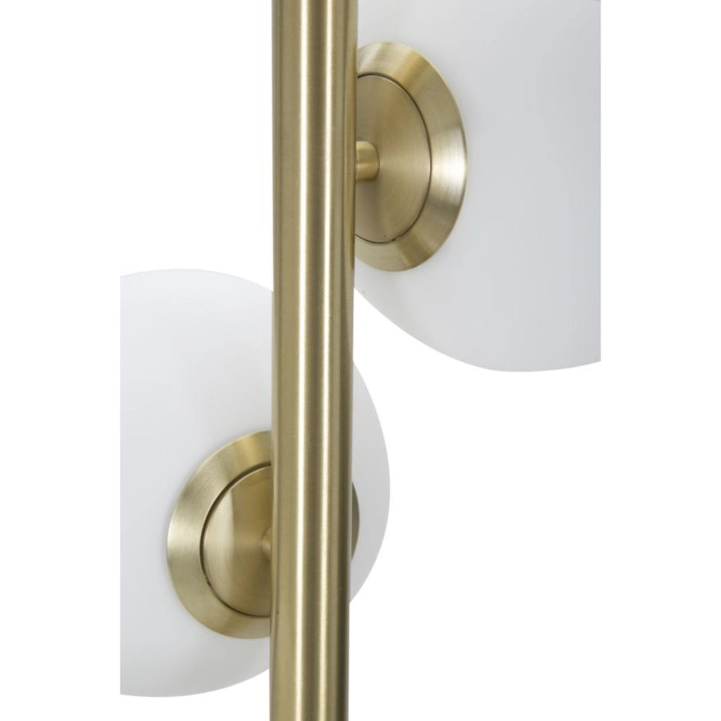Lampada da Terra VKH199, Oro, Metallo, 30x30x160 cm
