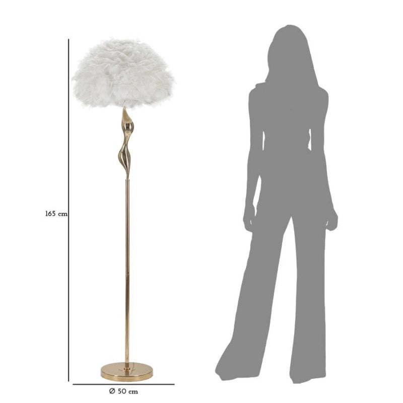 Lampadelle A Da Terra Slim Bianco cm ø 50x165
