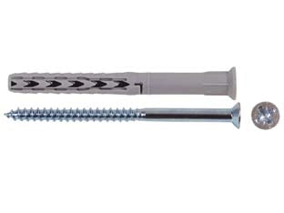 TASSELLO IN NYLON PROLUNGATO SXRL-WZ LS- - ø mm.8x80 vite pozidrive ø mm.5,5x90 - 50 pezzi FISCHER