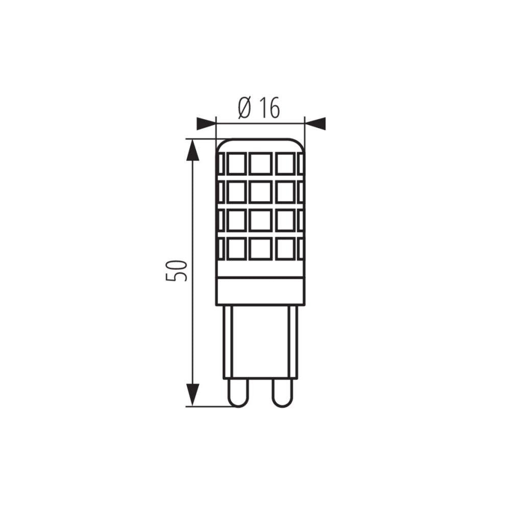 Lampadina LED capsula G9 4W 6500K 520lm Kanlux 24519