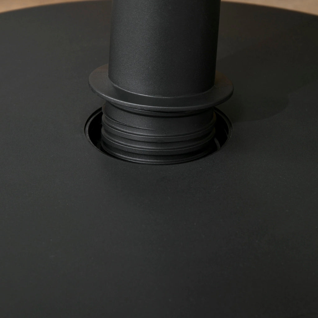Base per Ombrellone da Giardino Ø45x33 cm Palo 24-48 mm  in Plastica Nero