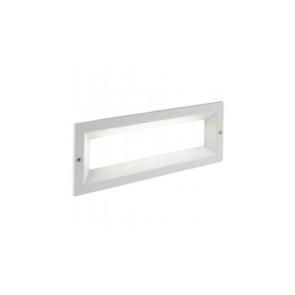 Segnapasso Esterno Moderno Mask Alluminio E Termoplastica Bianco Led 12W 4000K