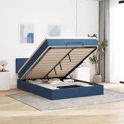 vidaXL Pouf Letto con Materasso e LED Blu 140x190 cm