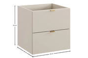 Mobile sottolavabo 50 cm 2 cassetti Dalia Cashmere 50 x 50 x 46 cm