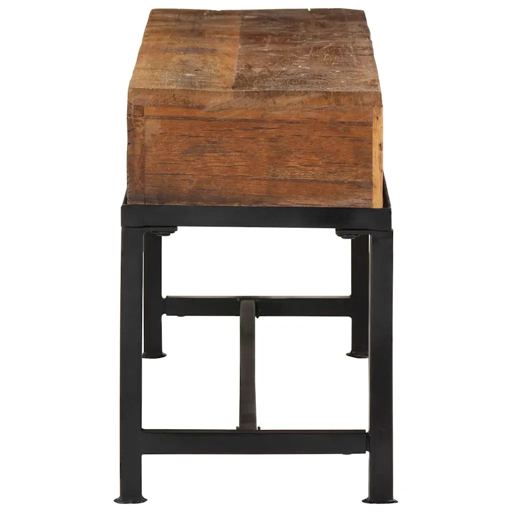 Mobile Porta TV 110x30x46 in Legno Massello di Recupero 351124