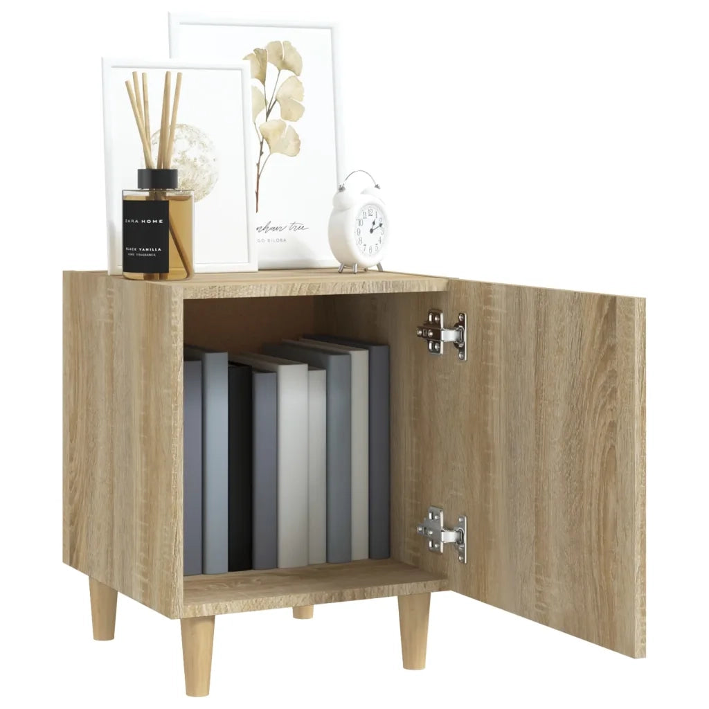Comodini 2 pz-Set di 2 Tavolino da notte Rovere Sonoma in Legno Multistrato 177399